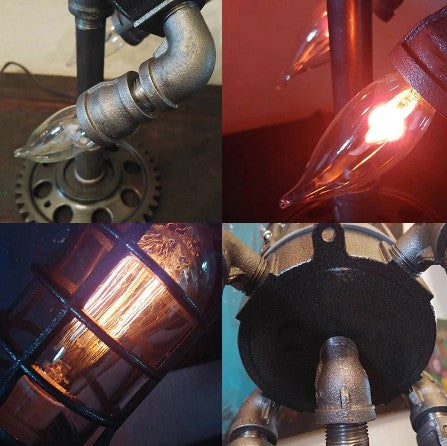 Restnergy™ - Steampunk Rocket Lamp